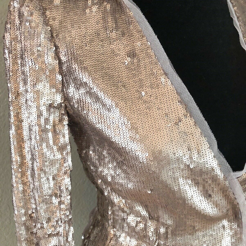 💋 Bcbgmaxazria Haden Jacket Blazer Sequin M New RARE 💋 - Picture 4 of 7